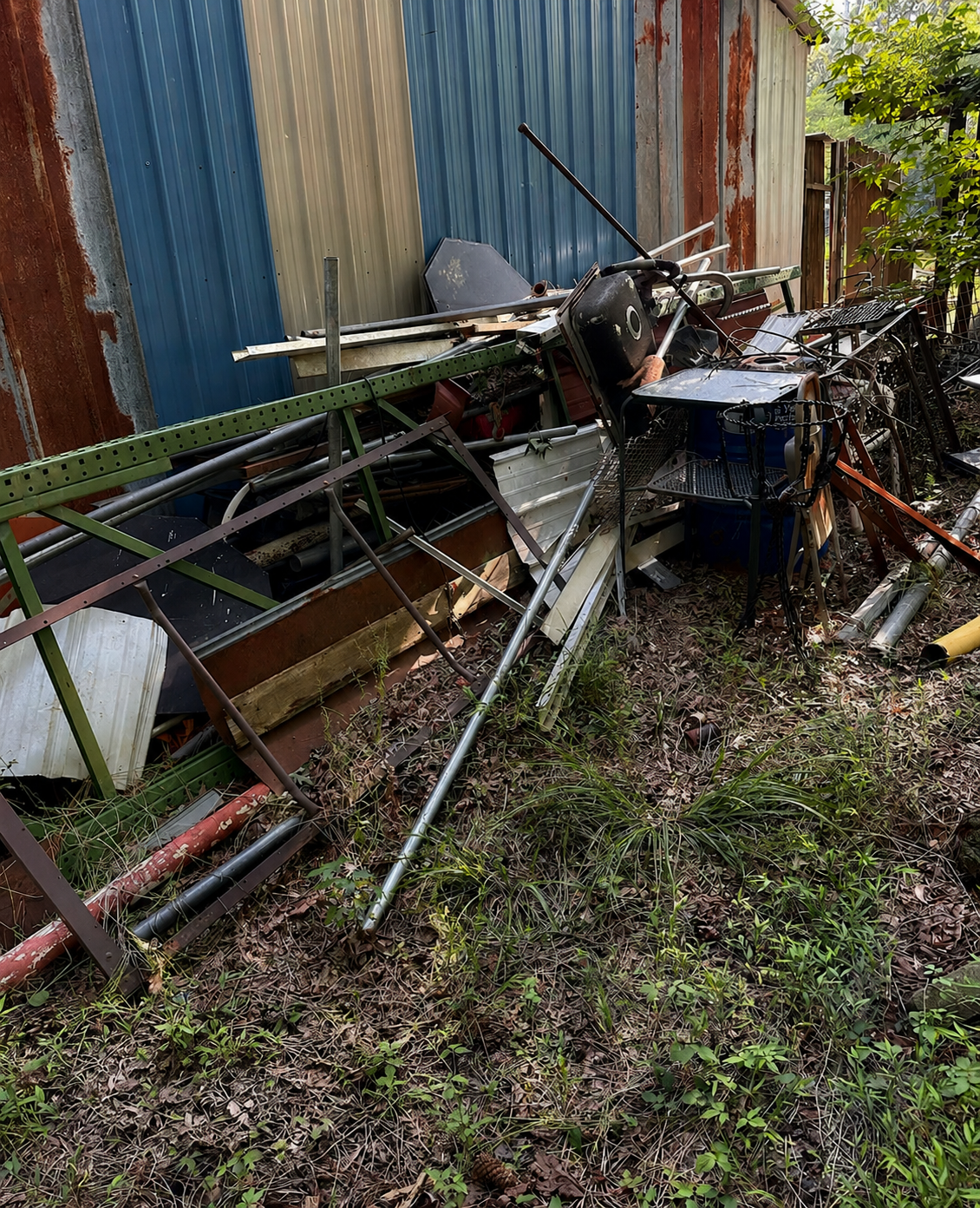 Commercial Metal & Debris Cleanout before service