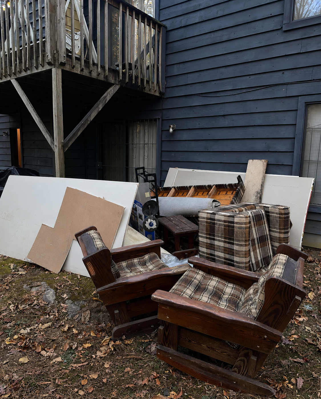 Patio & Deck Cleanout before service