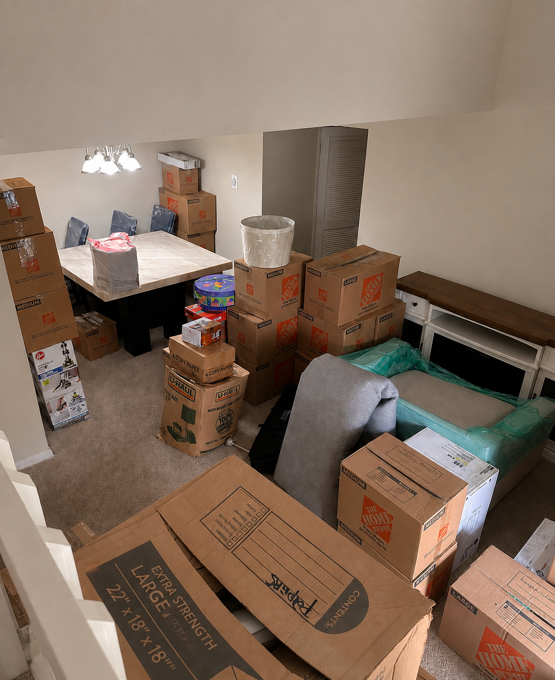 Residential Moving Cleanout before service