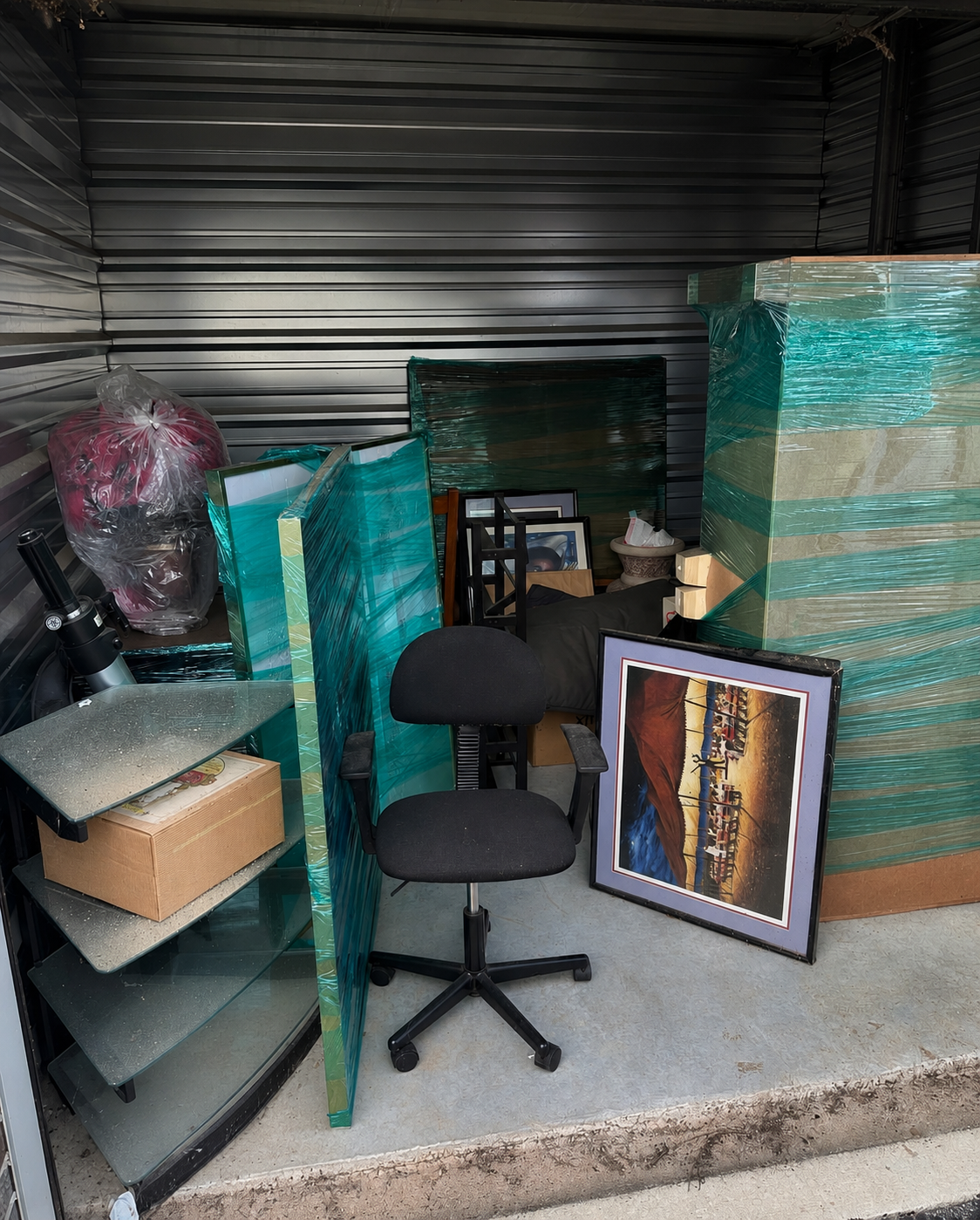 Storage Unit Cleanout before service