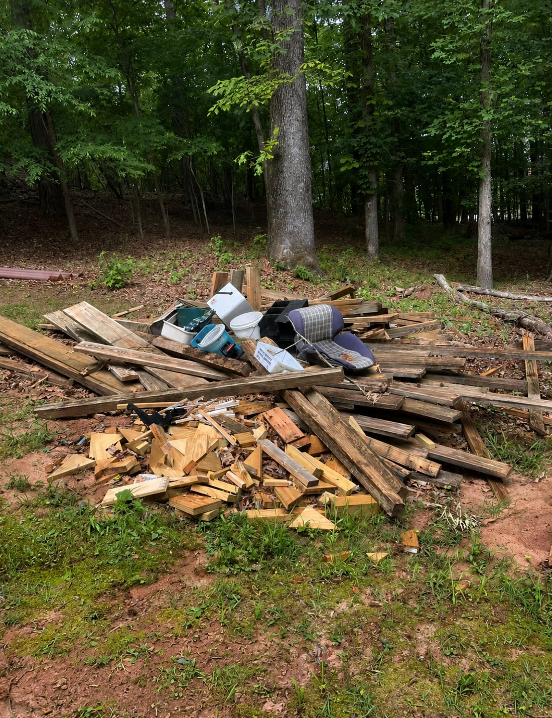 Construction Debris Removal before service